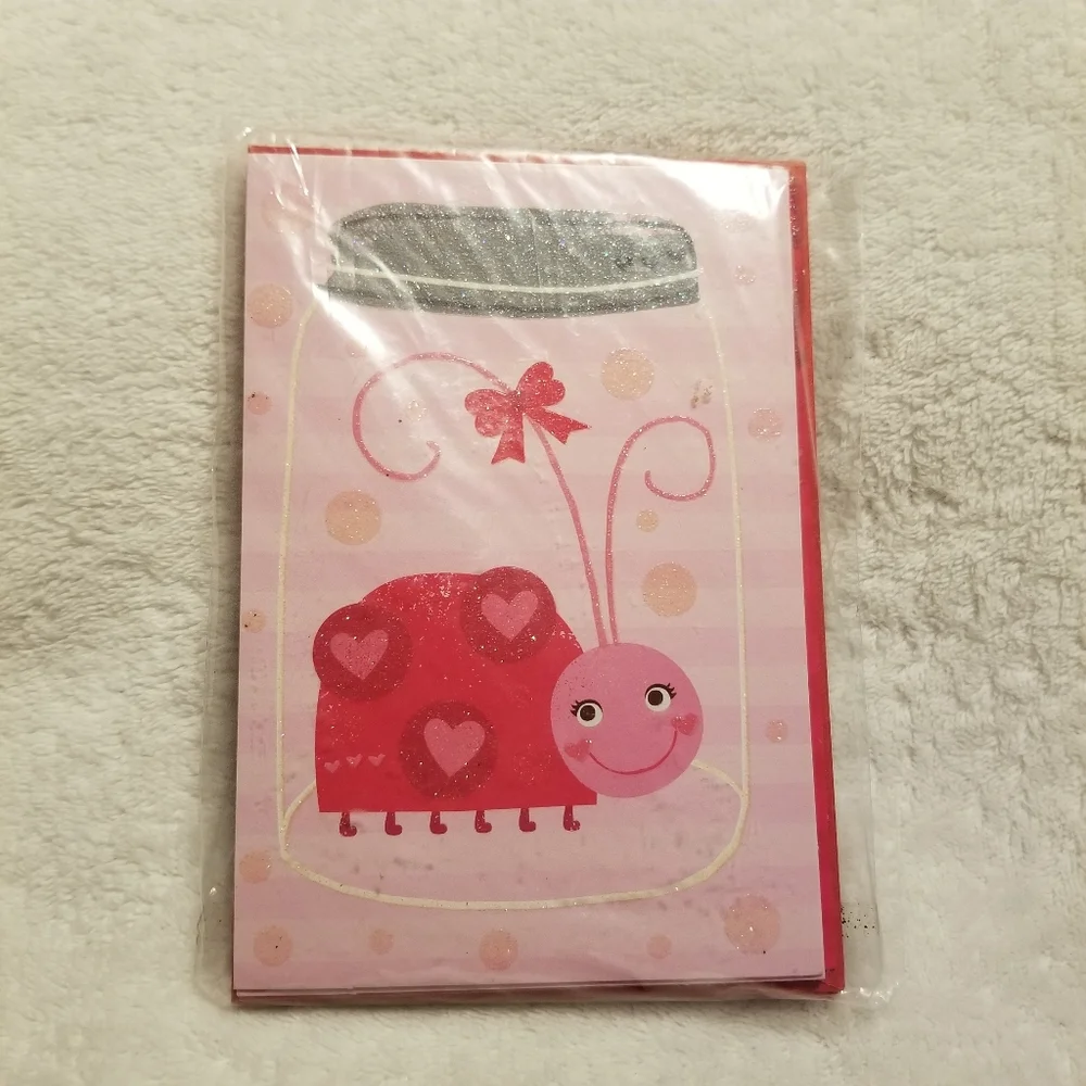 Hallmark Valentine's Day Card Assortment for Kids 7 New Cards One with Necklace